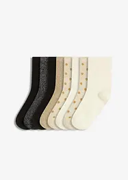 Strumpor med Lurex och ekologisk bomull (8-pack), bonprix