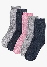 Termostrumpor i frotté (5-pack), ekologisk bomull, bonprix