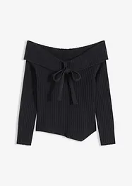Ribbstickad tröja, bonprix