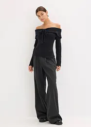 Ribbstickad tröja, bonprix