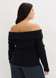 Ribbstickad tröja, bonprix