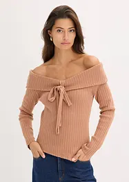 Ribbstickad tröja, bonprix