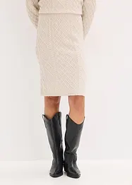 Stickad kjol, bonprix