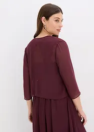 Chiffongbolero med återvunnen polyester, bonprix