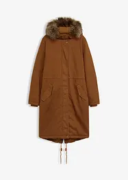Vadderad lång parkas, bonprix