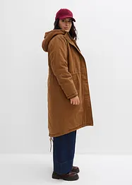 Vadderad lång parkas, bonprix