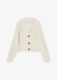 Grovstickad cardigan i bomull, bonprix