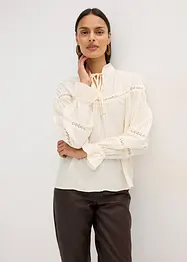 Blus i fintrådig viskosmix, bonprix