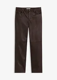 Byxa i skinnimitation med used-look, bonprix