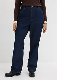 Straight Jeans, High Waist, Long, i ekologisk bomull, bonprix