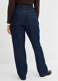 Straight Jeans, High Waist, Long, i ekologisk bomull, bonprix