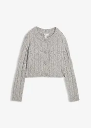 Grovstickad cardigan i mjukt material, bonprix