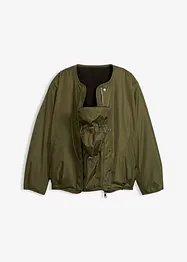 Vändbar mammajacka i kort modell med bebisficka, bonprix