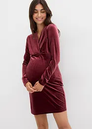 Mammaklänning med amningsöppning, av mjuk sammet, bonprix