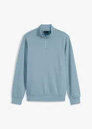 Sweatshirt med krage och kort dragkedja, bonprix