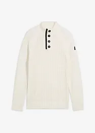 Tröja med ståkrage, med återvunnen bomull, bonprix