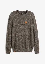 Rundhalsad tröja med bomull, bonprix