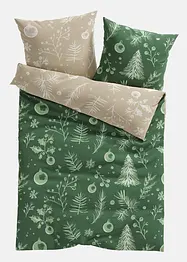 Vändbart bäddset med julfint blommönster, bonprix