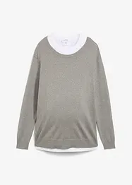 Mammatröja och amningslinne av stickat bomullsmaterial, bonprix