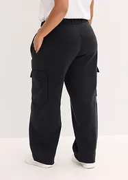 Fodrad joggerbyxa med vida ben, snabbtorkande, bonprix