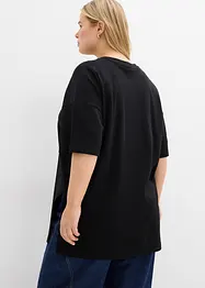 Lång topp i oversizemodell av ekologisk bomull, bonprix