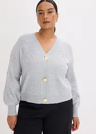 Hålmönstrad cardigan, bonprix