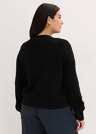 Hålmönstrad cardigan, bonprix