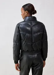 Quiltad skinnjacka i lammnappa, bonprix
