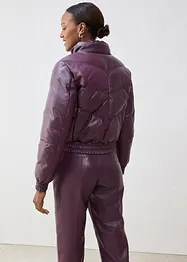 Quiltad skinnjacka i lammnappa, bonprix