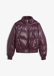 Quiltad skinnjacka i lammnappa, bonprix