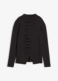 Finstickad cardigan av mjuk viskosmix, bonprix