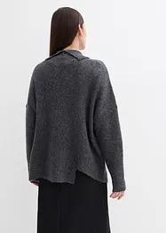 Tröja med asymmetrisk nederkant, bonprix