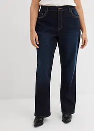 Straight jeans med hög midja och fickdetaljer, bonprix