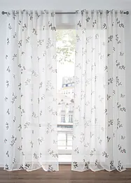 Gardin med motiv av mistelkvistar (1-pack), bonprix