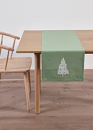 Bordslöpare av ekologisk bomull med broderi, bonprix