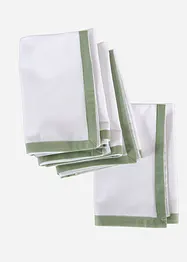 Tygservetter av ekologisk bomull (4-pack), bonprix