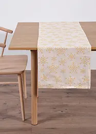 Bordslöpare i jacquard av ekologisk bomull, bonprix