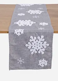 Bordslöpare med fluffiga snöflingor, bonprix