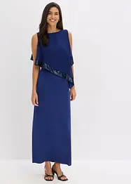 Jerseyklänning med paljetter, bonprix