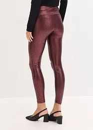 Glansiga leggings i skinnimitation, bonprix