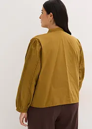 Bomullsblus med spetsdetaljer, bonprix