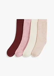 Termofrottéstrumpor i ekologisk bomull (4-pack), bonprix