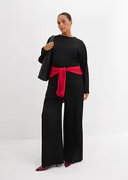 Långärmad Punto di Roma-topp, bonprix