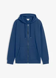 Munkjacka av ren bomull, med luva, Loose Fit, bonprix