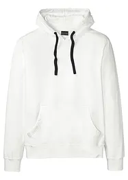 Sweatshirt med huva i ren bomull, bonprix
