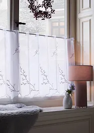 Cafégardin med broderi, bonprix