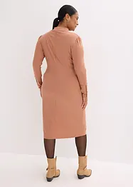 Ribbstickad jerseyklänning, bonprix