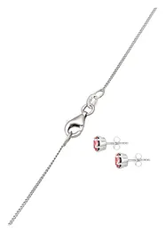 Halsband och örhängen från Elli i sterlingsilver 925 (3 delar), elli