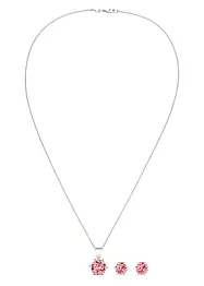 Halsband och örhängen från Elli i sterlingsilver 925 (3 delar), elli