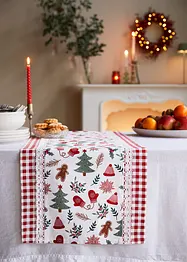 Bordslöpare med jultryck och ekologisk bomull, bonprix